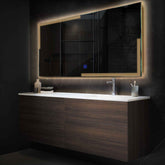 Espejo LED Rectangular | Botón táctil | Luz blanca cálida - Reyze Seria Edge Model 2